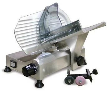 Omcan Food Machinery Meat Slicers Omcan (FMA) 13606 Belt Driven Slicer With Removable Blade Sharpener 8" - 0.20 HP 1 Omcan Food Machinery Meat Slicers Omcan (FMA) 13606 Belt Driven Slicer With Removable Blade Sharpener 8" - 0.20 HP